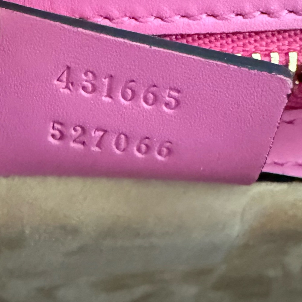 GUCCI Medium Sylvia Top Handle Bag in Pink ~ Excellent Condition w/cards - Picture 13 of 16